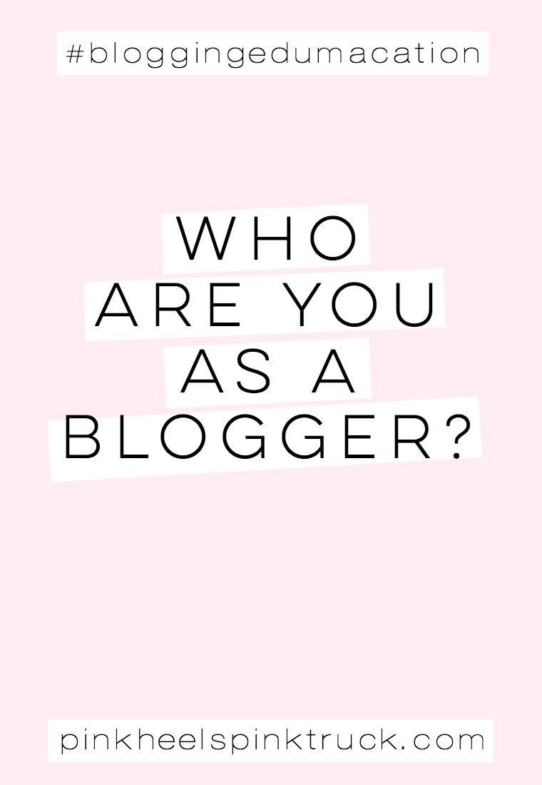 Have you ever asked yourself this question: Who are YOU as a blogger?? #bloggingedumacation