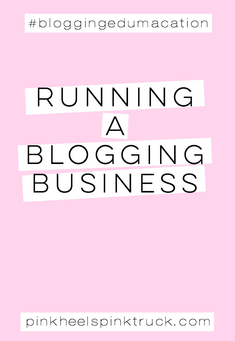 Interested in running your blog like a business? Check out my tips on running a blogging business! #bloggingedumacation