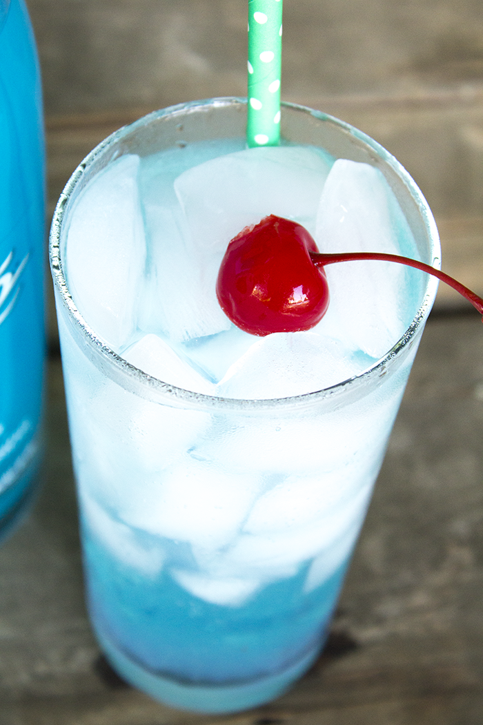 Needing something fruity for your next summertime party? Try this Blue Ocean Cooler featuring Alizé Bleu Passion liqueur.