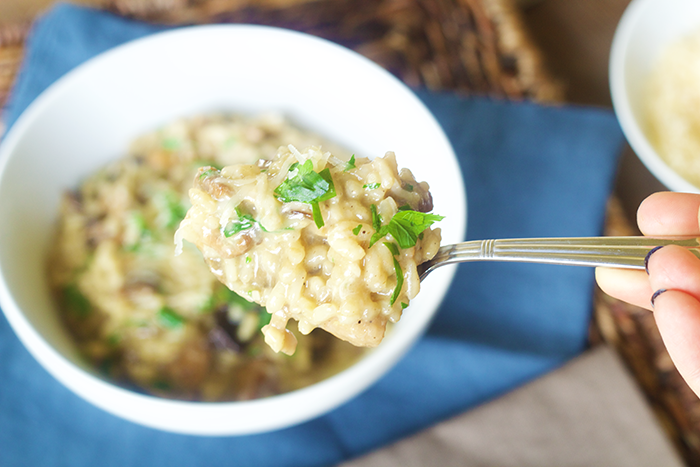 This Wild Mushroom Risotto Recipe is amazing. If you like risotto's and mushrooms than you will surely love this combo. The secret...dried mushrooms.