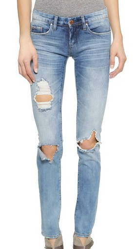 Blank Denim Distressed Skinny Jeans 