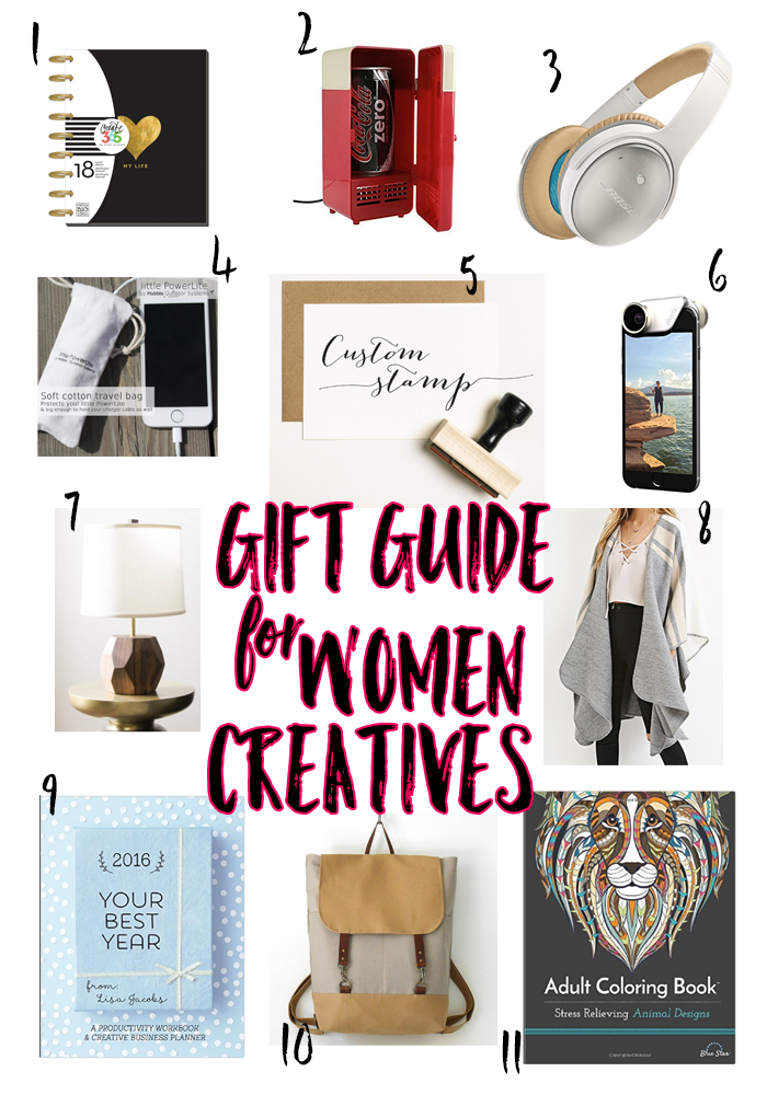 Have a female creative entreprenuer in your life and wondering what to get her for the holidays? Check out my Gift Guide for Women Creative Entrepreneurs