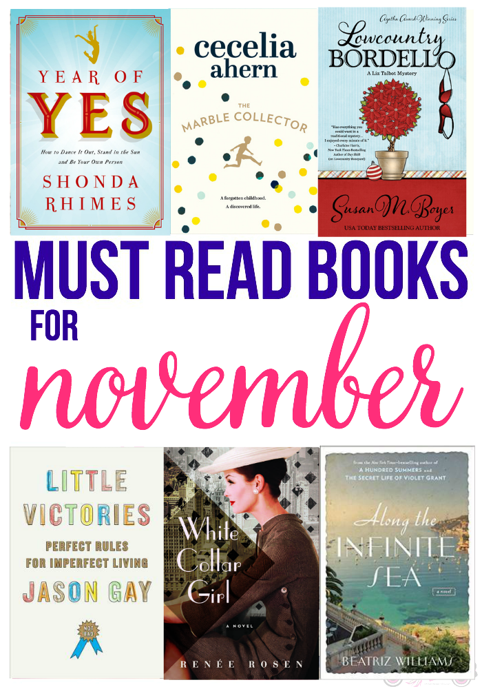 Looking for a new book to pick up? Check out my Must Read Books for November. A little mystery, a little comedy, a little drama, a little history and more!
