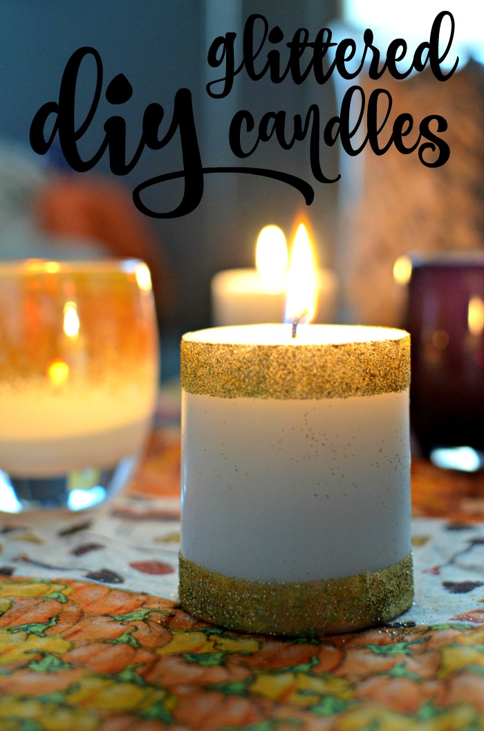 Want to spice up your boring white candles? How about adding glitter? Check out this super simple DIY Glittered Candles tutorial!