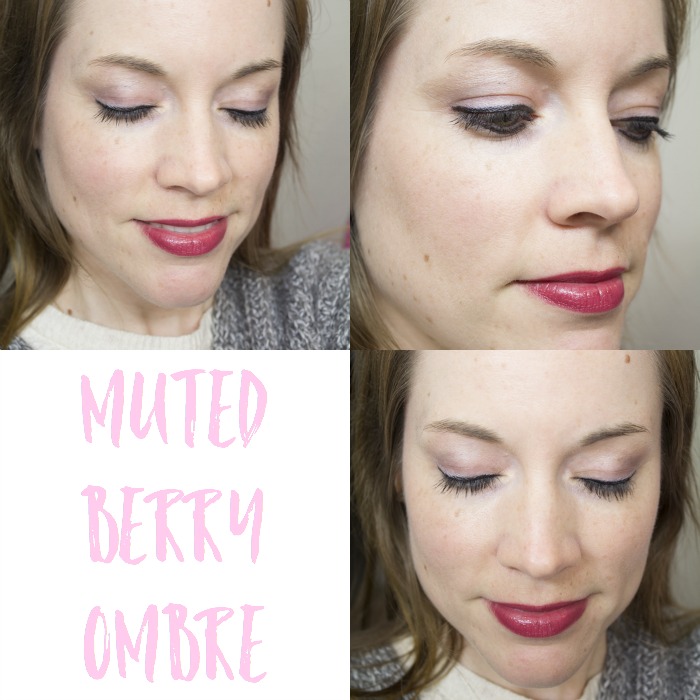 Muted Berry Ombre Look