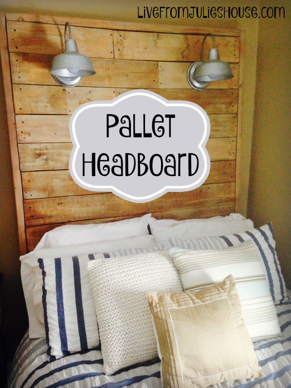 Giant Pallet Headboard with Lights