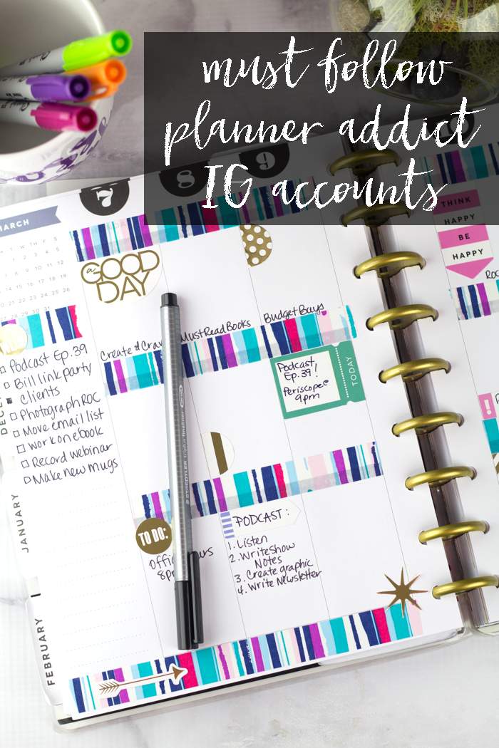 Are you a fellow planner addict? I've got 10 Instagram accounts you NEED to follow! Plus they all make stickers!