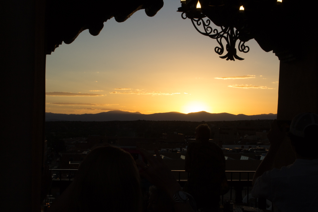 Sunset at the Bell Tower in Santa Fe