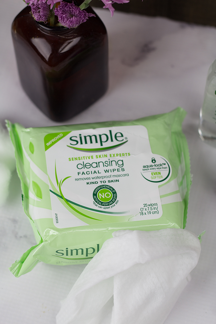 Simple Skin Care Cleansing Facial Wipes