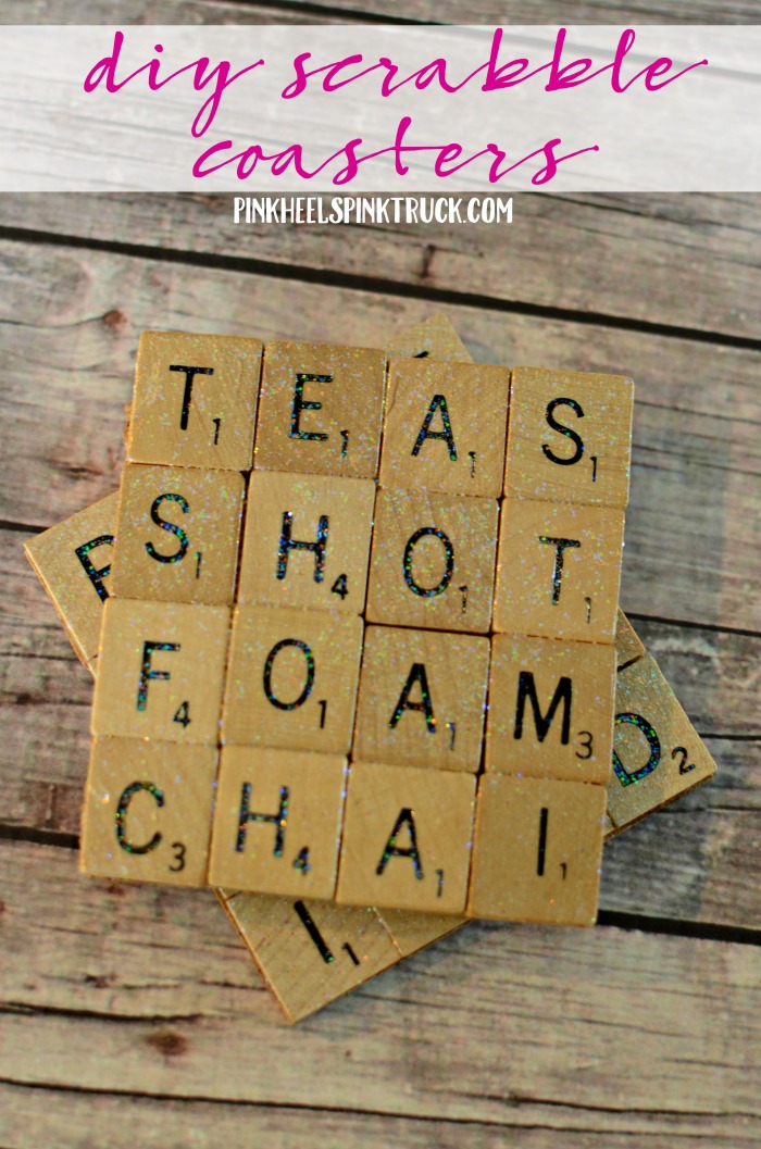 These DIY Scrabble Coasters  would make a perfect gift!! Learn how to make them in this post!