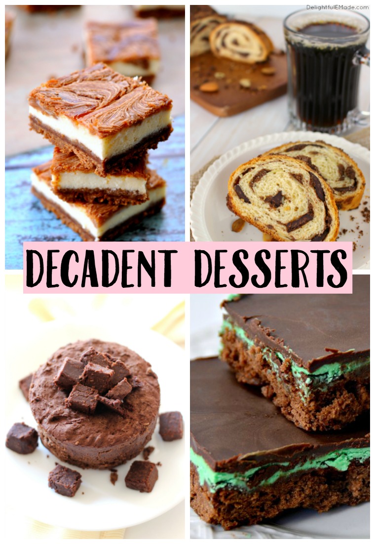 Having a party soon? Maybe a Girls Night In? I've got some decadent dessert recipes for you that you do not want to miss out on!
