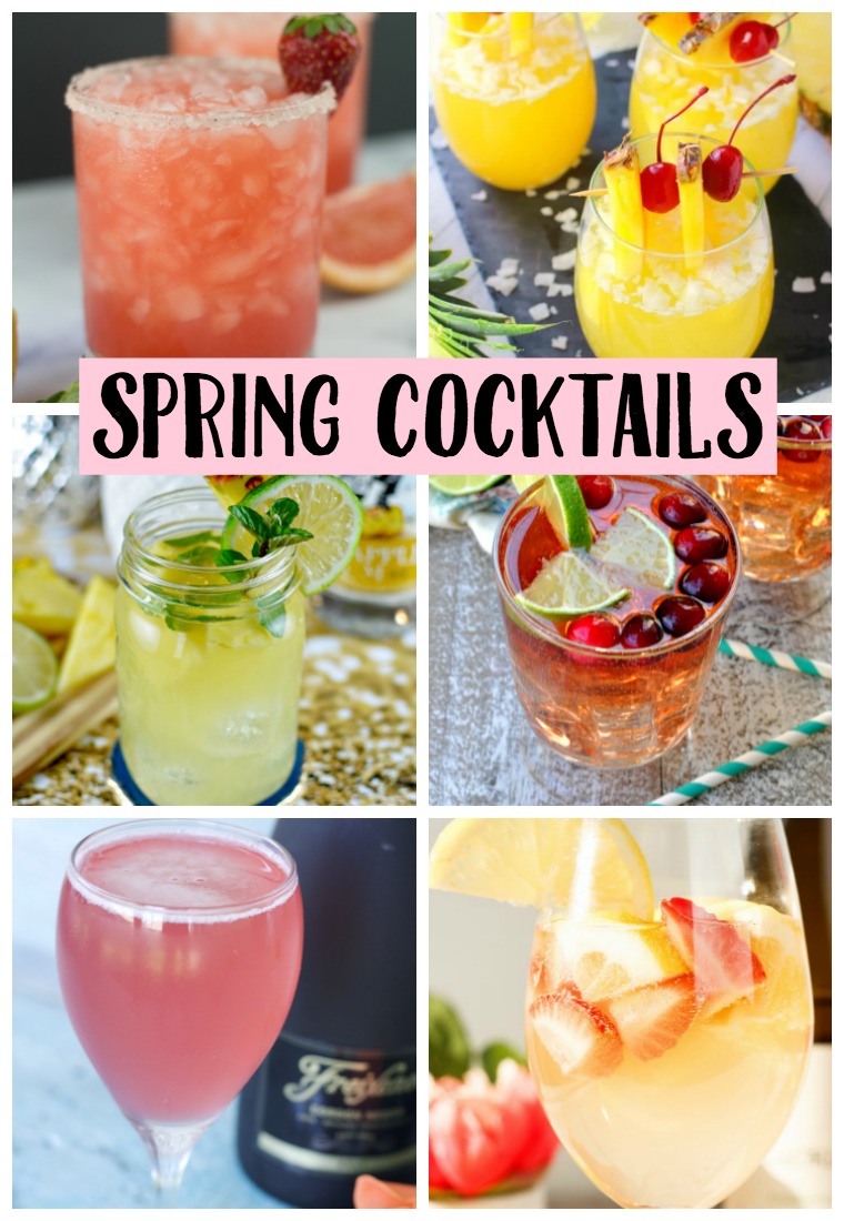 Spring time means time spent outdoors and more cocktails!! Check out this list of Spring Cocktails! Which will you try first??