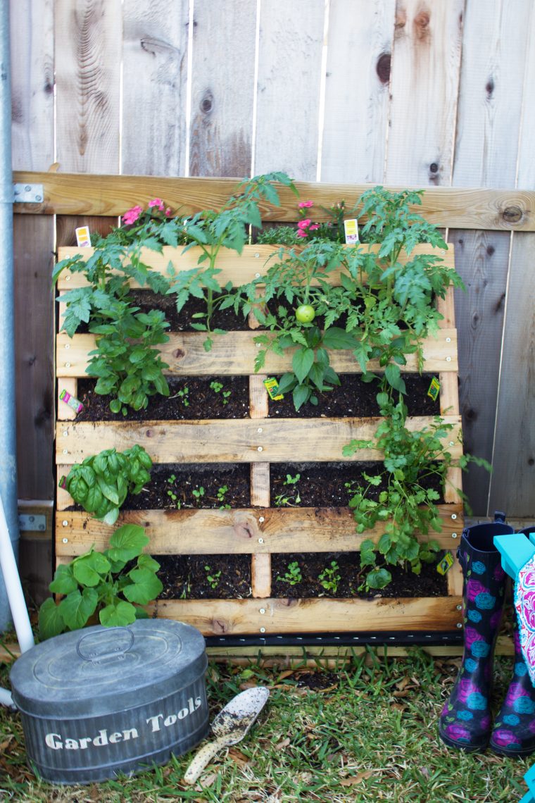 Have a small space but love to garden? Try a vertical pallet garden? Click to see the tutorial and my tips on how to make this work for you!