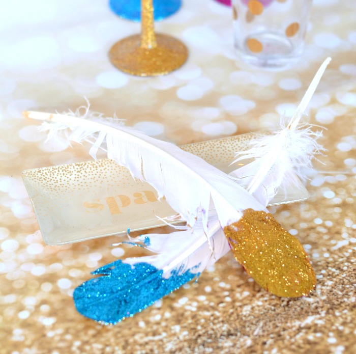 blue-gold-glitter-feathers